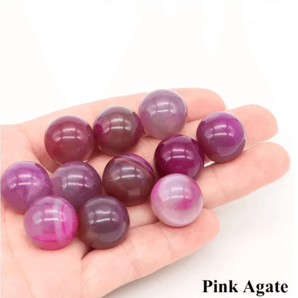 Natural Crystal Sphere Set Amethyst Rose Quartz Healing Gemstone Balls For Home Decor 18