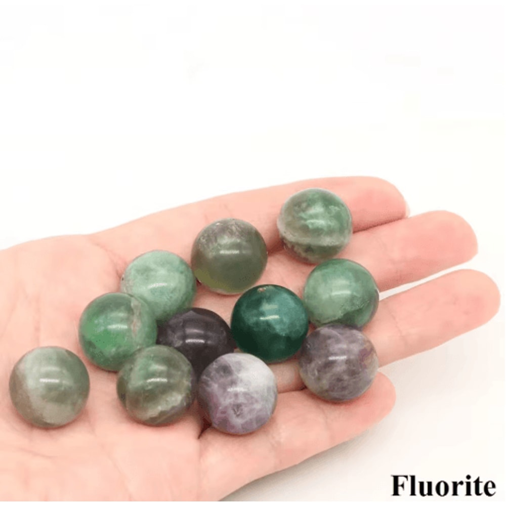 Natural Crystal Sphere Set Amethyst Rose Quartz Healing Gemstone Balls For Home Decor 8