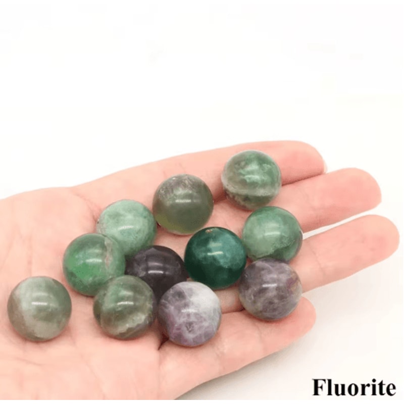 Natural Crystal Sphere Set Amethyst Rose Quartz Healing Gemstone Balls For Home Decor 8