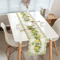 Lemon Floral Linen Table Runner Fresh Spring Summer Farmhouse Table Decor 6