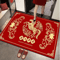 Chinese New Year Red Gold Rug Year Of The Horse Lucky Festival Floor Ma 2