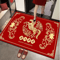 Chinese New Year Red Gold Rug Year Of The Horse Lucky Festival Floor Ma 2