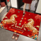 Chinese New Year Red Gold Rug Year Of The Horse Lucky Festival Floor Ma 4
