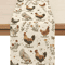 Farmhouse Rooster Wildflower Linen Table Runner Rustic Country Kitchen Table Decor 1