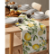 Watercolor Lemon Linen Table Runner Fresh Summer Floral Kitchen Dining Decor 3
