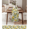 Watercolor Lemon Linen Table Runner Fresh Summer Floral Kitchen Dining Decor 4