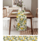 Watercolor Lemon Linen Table Runner Fresh Summer Floral Kitchen Dining Decor 4