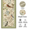 Vintage Floral Bird Linen Table Runner Farmhouse Summer Garden Dining Decor 3