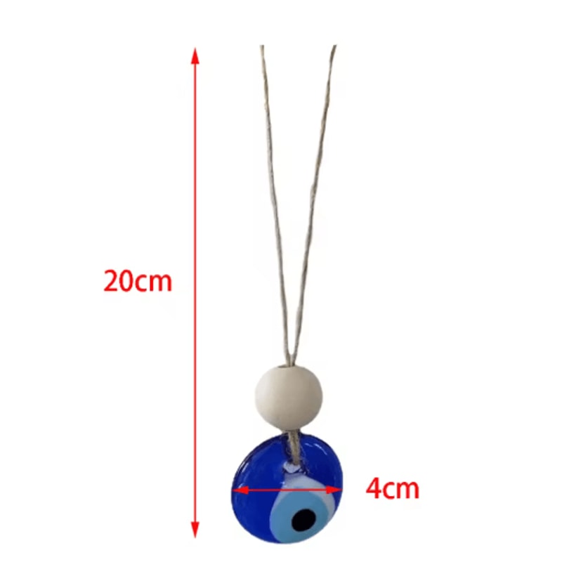 Turkish Evil Eye Wall Hanging Blue Glass Protection Charm Home Decor 1