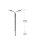 5 Piece Mini LED Street Lamp Set 1 160 Scale Model Train Miniature Garden Lighting 1