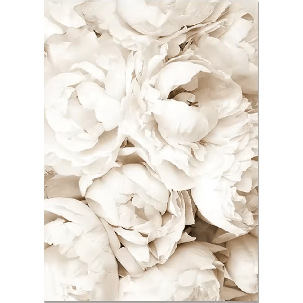 Nordic White Shell Beach Dandelion Canvas Wall Art Minimalist Coastal Decor 5