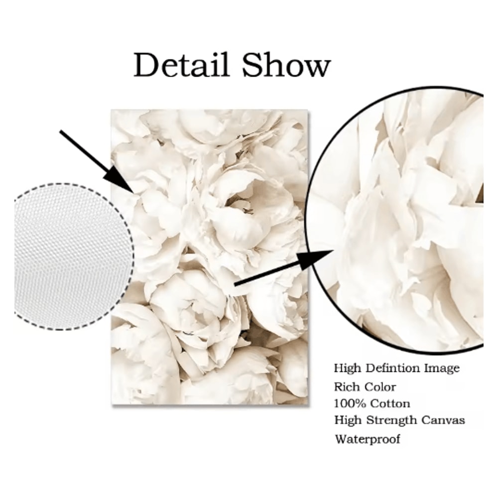 Nordic White Shell Beach Dandelion Canvas Wall Art Minimalist Coastal Decor 9