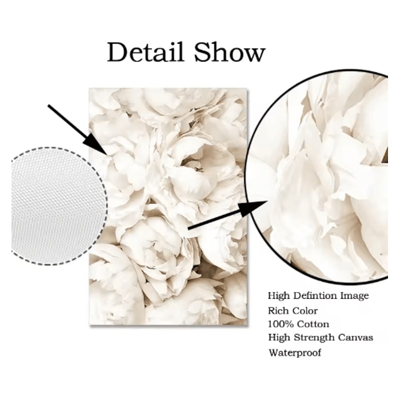 Nordic White Shell Beach Dandelion Canvas Wall Art Minimalist Coastal Decor 9