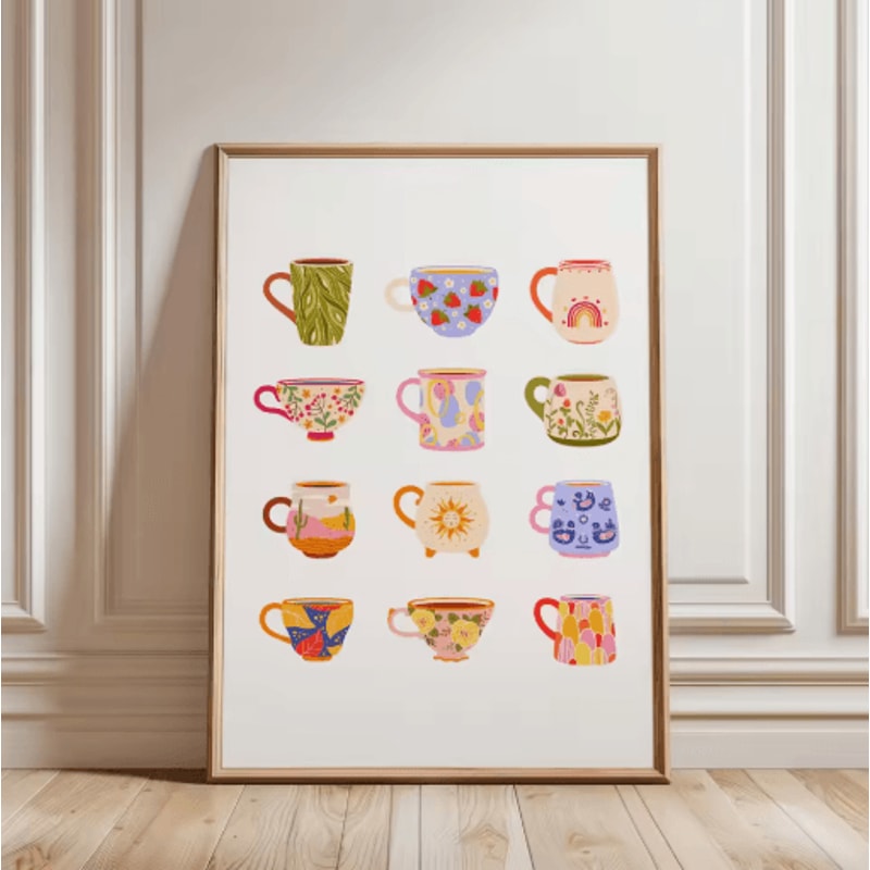 But First Cafecito Minimalist Spanish Quote Canvas Modern Coffee Bar Wall Decor 1