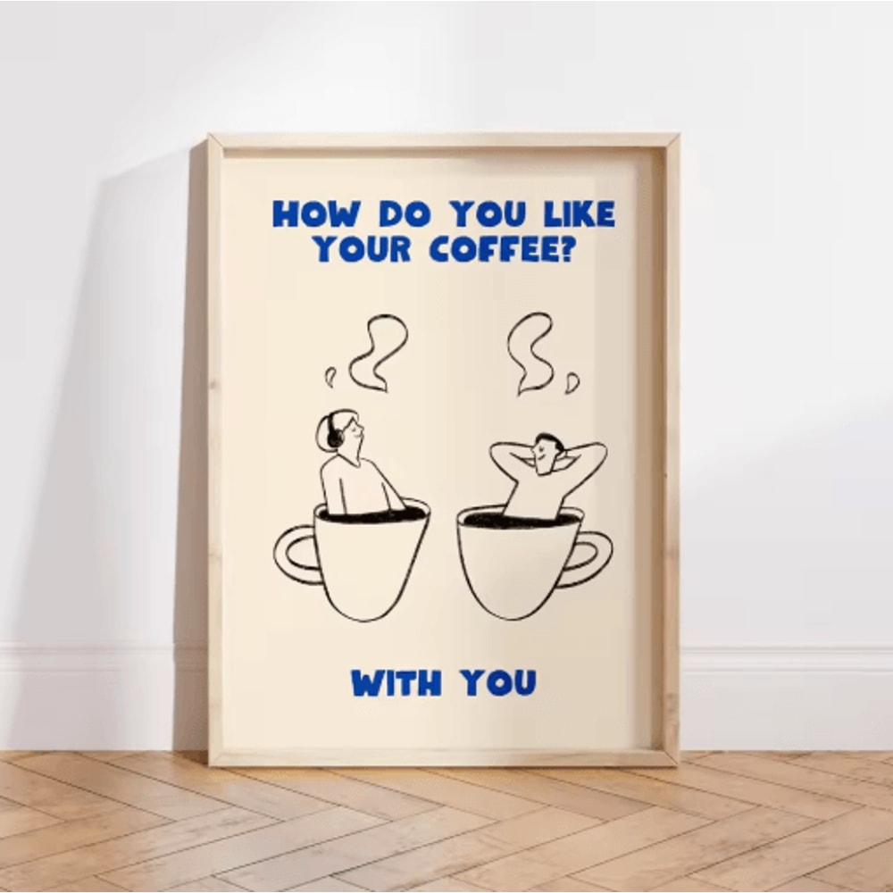 But First Cafecito Minimalist Spanish Quote Canvas Modern Coffee Bar Wall Decor 5