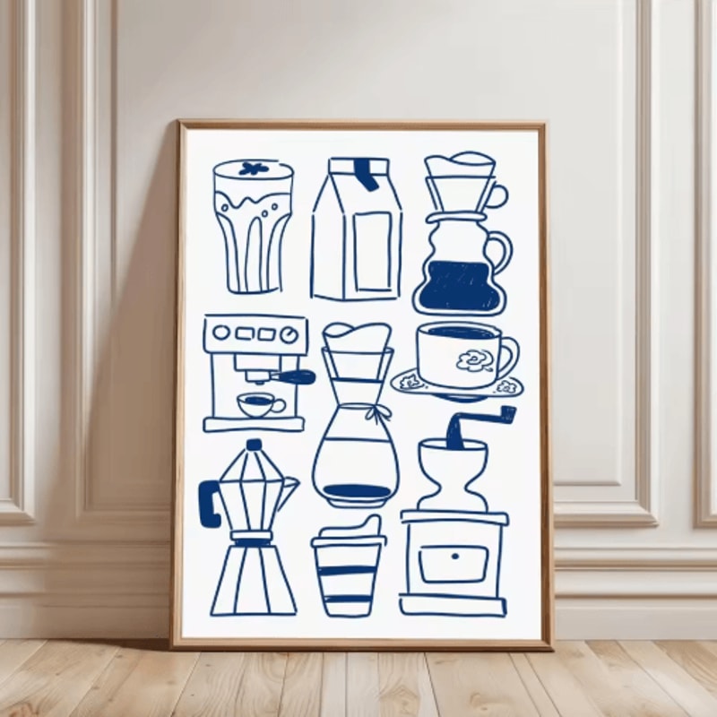 But First Cafecito Minimalist Spanish Quote Canvas Modern Coffee Bar Wall Decor 21