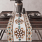 Aztec Boho Tribal Linen Table Runner Geometric Dining Table Decor 1