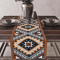 Aztec Boho Tribal Linen Table Runner Geometric Dining Table Decor 10