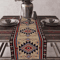 Aztec Boho Tribal Linen Table Runner Geometric Dining Table Decor 8