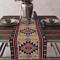 Aztec Boho Tribal Linen Table Runner Geometric Dining Table Decor 8