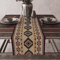 Aztec Boho Tribal Linen Table Runner Geometric Dining Table Decor 12