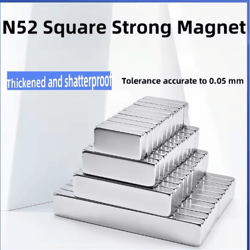 10pcs n52 strong square neodymium magnets heavy duty compact magnetic set