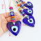Evil Eye Nazar Macrame Wall Hanging Protective Lucky Charm Decor 1