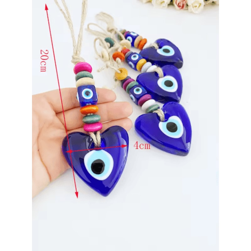 Evil Eye Nazar Macrame Wall Hanging Protective Lucky Charm Decor 1