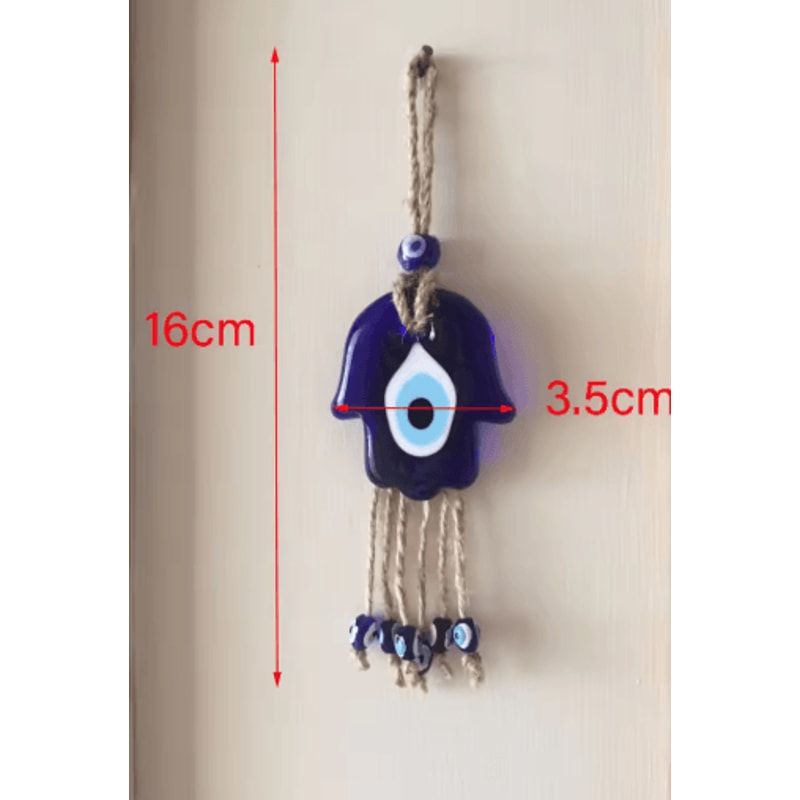 Evil Eye Nazar Macrame Wall Hanging Protective Lucky Charm Decor 3