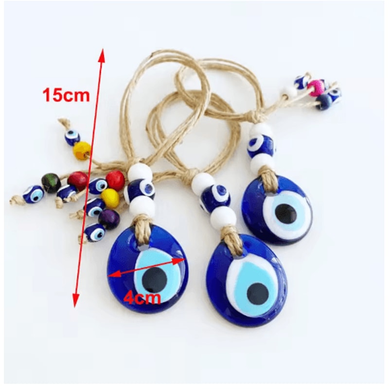 Evil Eye Nazar Macrame Wall Hanging Protective Lucky Charm Decor 17