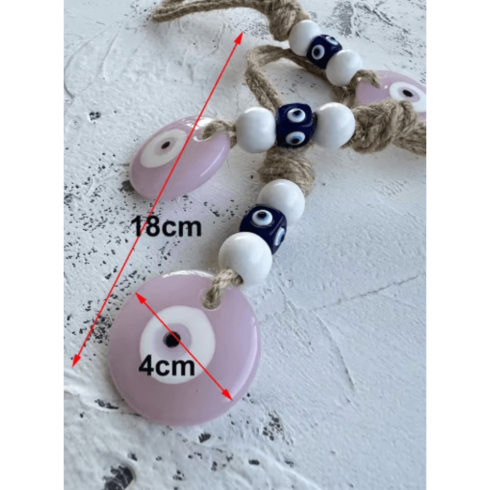 Evil Eye Nazar Macrame Wall Hanging Protective Lucky Charm Decor 24