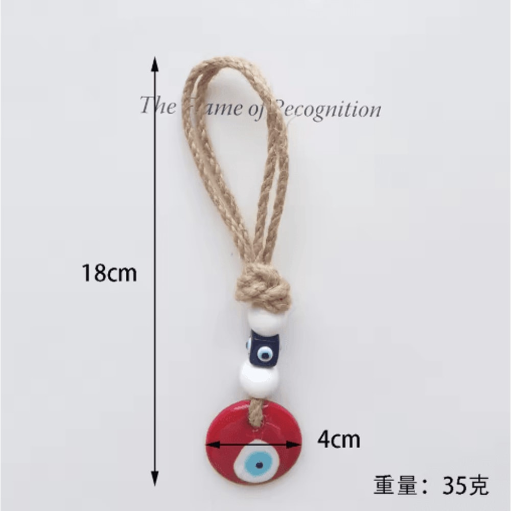 Handmade Turkish Evil Eye Pendant Lucky Glass Bead Wall Car Hanging Decor 11