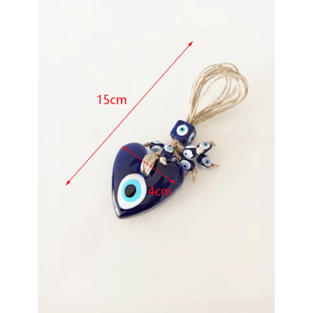Handmade Turkish Evil Eye Pendant Lucky Glass Bead Wall Car Hanging Decor 19