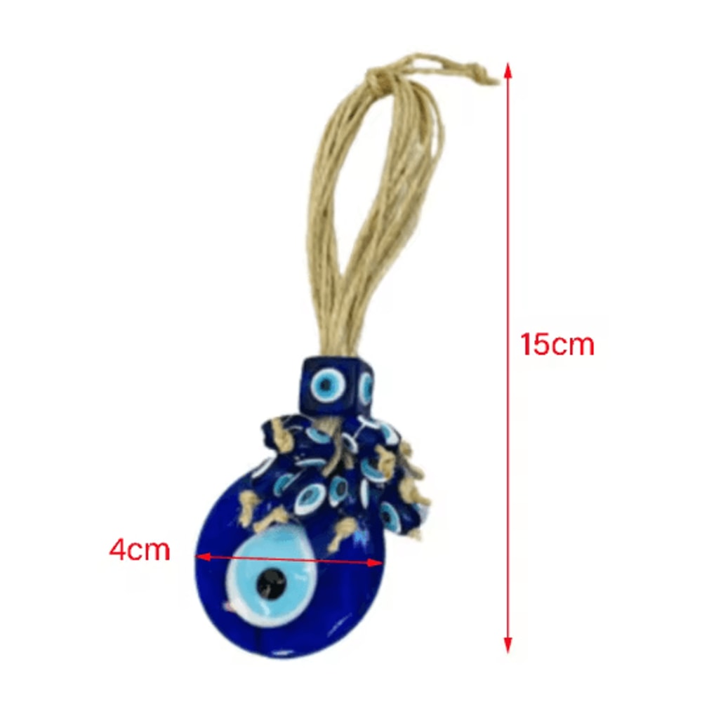 Handmade Turkish Evil Eye Pendant Lucky Glass Bead Wall Car Hanging Decor 20