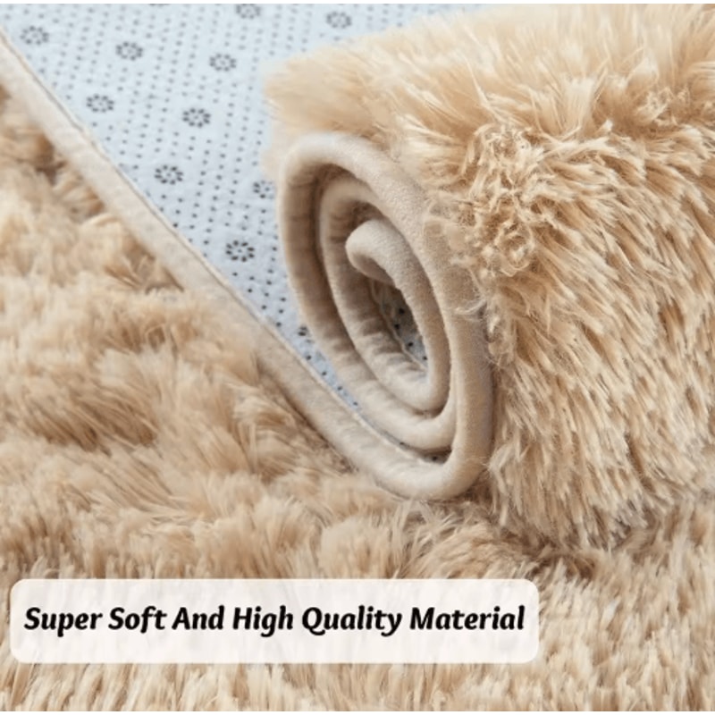 Soft Round Plush Rug For Kids Bedroom Fluffy Nursery Play Mat Carpet 15