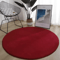 Round Coral Velvet Carpet Soft Modern Living Room Kids Play Rug 3