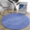 Round Coral Velvet Carpet Soft Modern Living Room Kids Play Rug 4