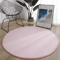 Round Coral Velvet Carpet Soft Modern Living Room Kids Play Rug 6