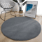 Round Coral Velvet Carpet Soft Modern Living Room Kids Play Rug 12