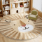 Cute Cartoon Lion Plush Rug Soft Washable Kids Room Carpet 0