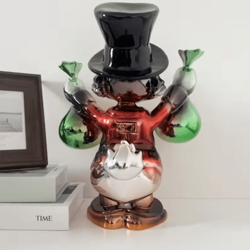 40cm Donald Duck Money Bag Statue Kawaii Donald Duck Figurine For Playful Home Decor 7