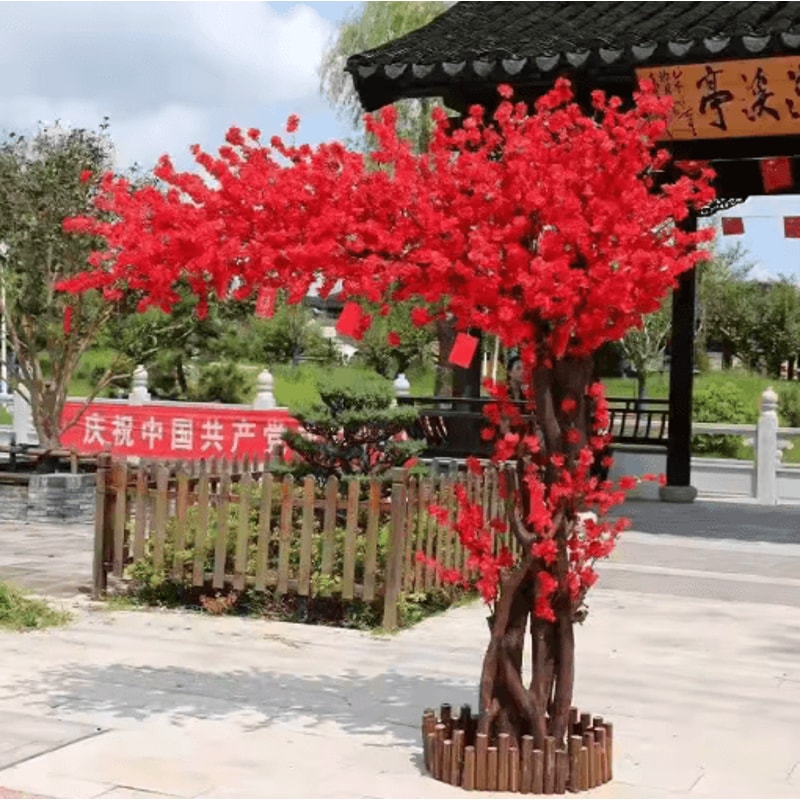 Artificial Peach Blossom Tree Elegant Artificial Flower Tree For Home Wedding Event Decor 4