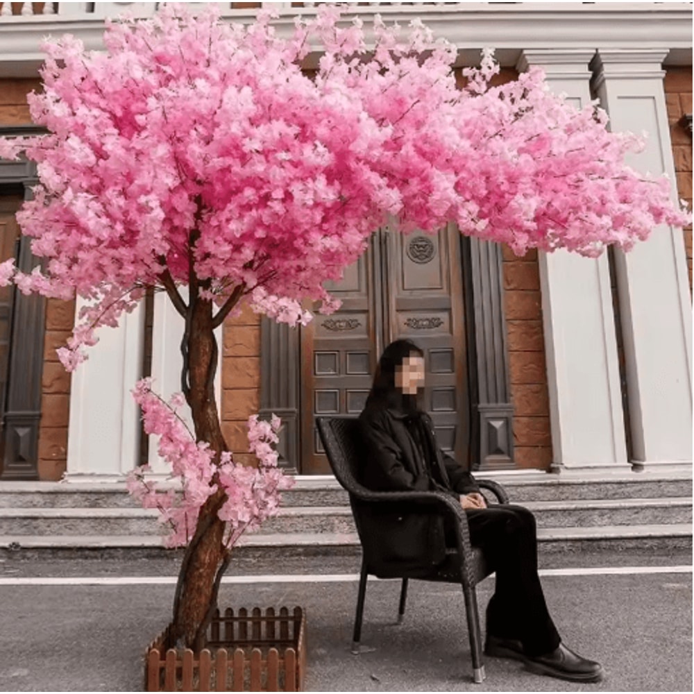 Artificial Peach Blossom Tree Elegant Artificial Flower Tree For Home Wedding Event Decor 6