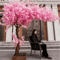 Artificial Peach Blossom Tree Elegant Artificial Flower Tree For Home Wedding Event Decor 6