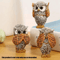 3 Piece Resin Owl Statue Set Charming Owl Figurines Decor For Indoor Spaces 7