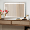 JHK LED Vanity Mirror With Lights Dimmable LED Makeup Mirror With 3 Color Modes Memory Function 0