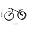 Minimalist Acrylic Bicycle Sculpture Modern Bicycle Desk Decor For Home Office 1