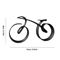 Minimalist Acrylic Bicycle Sculpture Modern Bicycle Desk Decor For Home Office 1