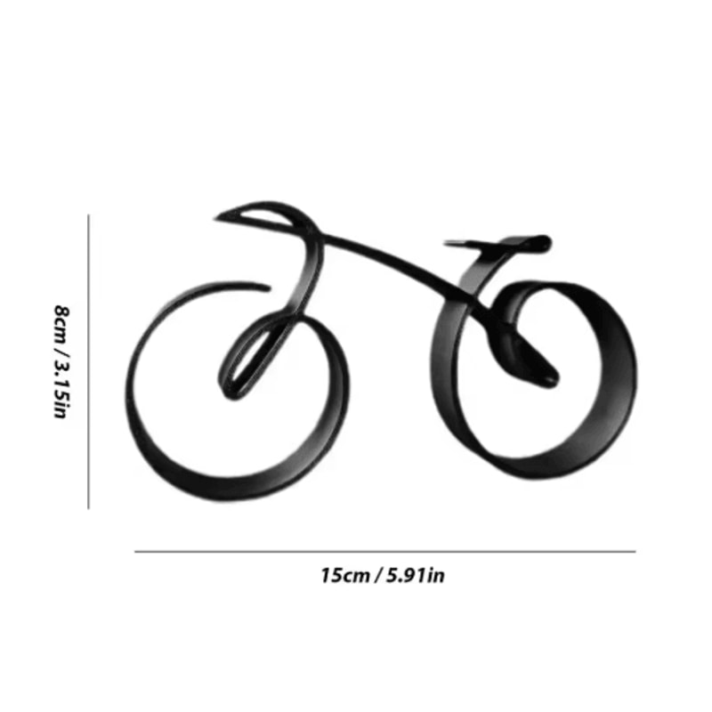 Minimalist Acrylic Bicycle Sculpture Modern Bicycle Desk Decor For Home Office 1