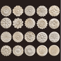 hand carved wooden applique onlays decorative wood furniture applique for doors & home decor